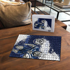 Personalised Canterbury-Bankstown Bulldogs Rugby Puzzle Berries Mascot - Sporty Splash Art Style