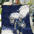 Personalised Canterbury-Bankstown Bulldogs Rugby Quilt Berries Mascot - Sporty Splash Art Style