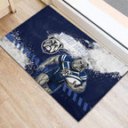 Personalised Canterbury-Bankstown Bulldogs Rugby Rubber Doormat Berries Mascot - Sporty Splash Art Style