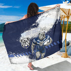 Personalised Canterbury-Bankstown Bulldogs Rugby Sarong Berries Mascot - Sporty Splash Art Style