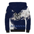 Personalised Canterbury-Bankstown Bulldogs Rugby Sherpa Hoodie Berries Mascot - Sporty Splash Art Style