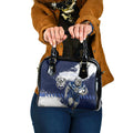 Personalised Canterbury-Bankstown Bulldogs Rugby Shoulder Handbag Berries Mascot - Sporty Splash Art Style