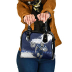 Personalised Canterbury-Bankstown Bulldogs Rugby Shoulder Handbag Berries Mascot - Sporty Splash Art Style