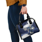 Personalised Canterbury-Bankstown Bulldogs Rugby Shoulder Handbag Berries Mascot - Sporty Splash Art Style