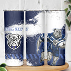 Personalised Canterbury-Bankstown Bulldogs Rugby Skinny Tumbler Berries Mascot - Sporty Splash Art Style