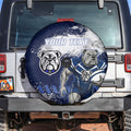 Personalised Canterbury-Bankstown Bulldogs Rugby Spare Tire Cover Berries Mascot - Sporty Splash Art Style