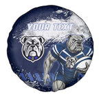 Personalised Canterbury-Bankstown Bulldogs Rugby Spare Tire Cover Berries Mascot - Sporty Splash Art Style