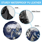 Personalised Canterbury-Bankstown Bulldogs Rugby Spare Tire Cover Berries Mascot - Sporty Splash Art Style