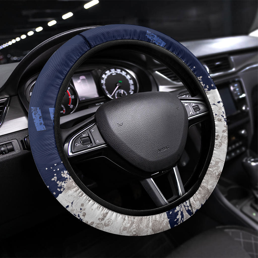 Canterbury-Bankstown Bulldogs Rugby Steering Wheel Cover Berries Mascot - Sporty Splash Art Style