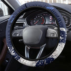 Canterbury-Bankstown Bulldogs Rugby Steering Wheel Cover Berries Mascot - Sporty Splash Art Style