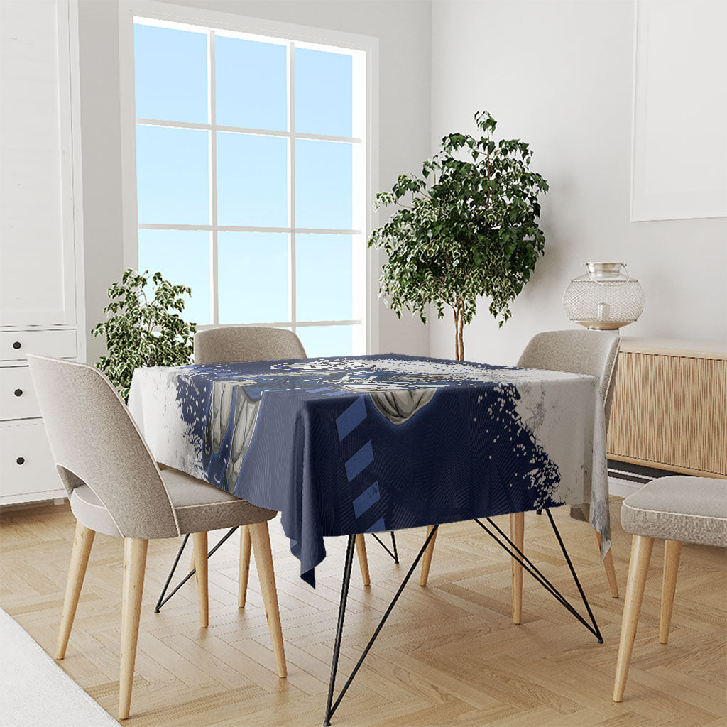 Personalised Canterbury-Bankstown Bulldogs Rugby Tablecloth Berries Mascot - Sporty Splash Art Style