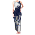 Personalised Canterbury-Bankstown Bulldogs Rugby Tank Maxi Dress Berries Mascot - Sporty Splash Art Style