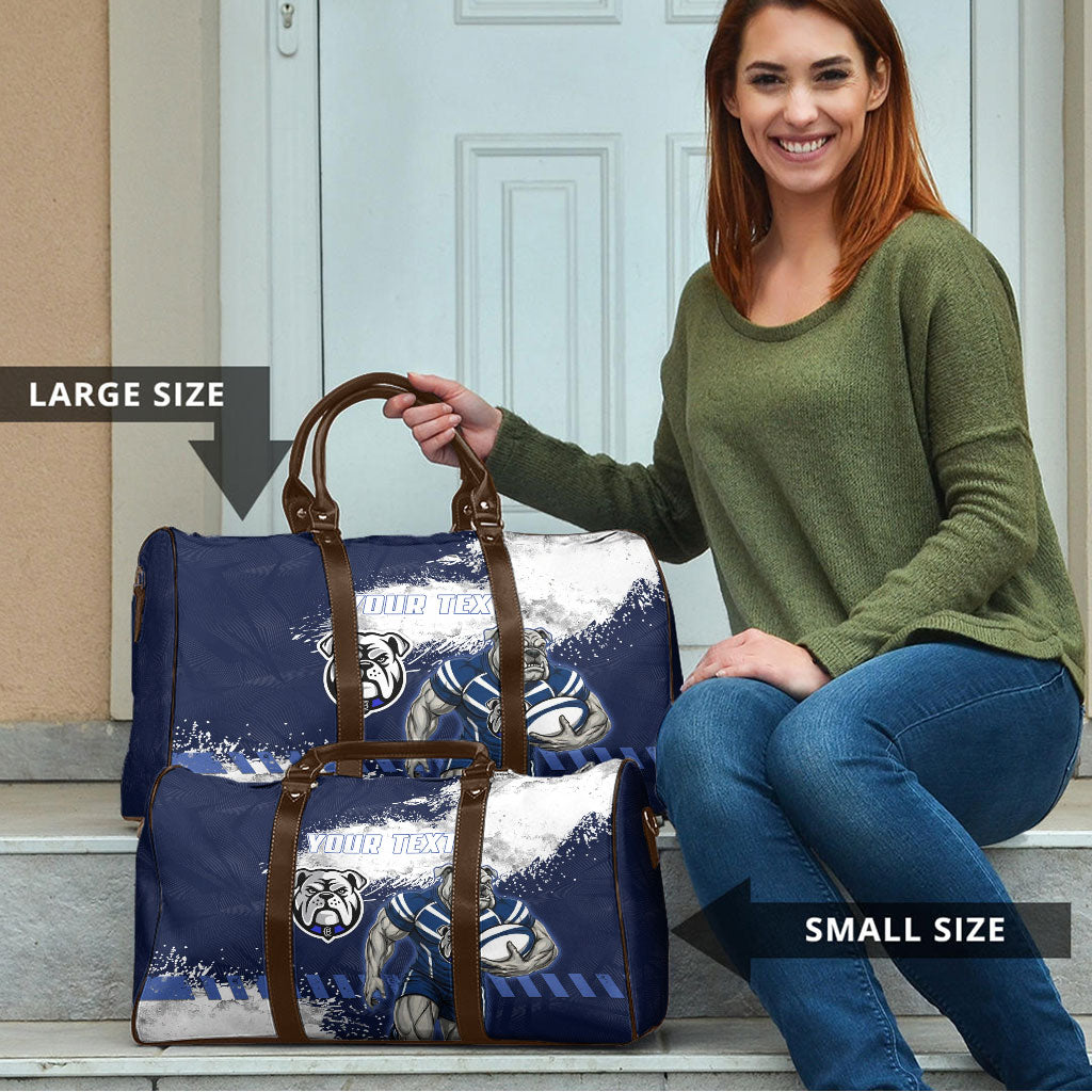 Personalised Canterbury-Bankstown Bulldogs Rugby Travel Bag Berries Mascot - Sporty Splash Art Style