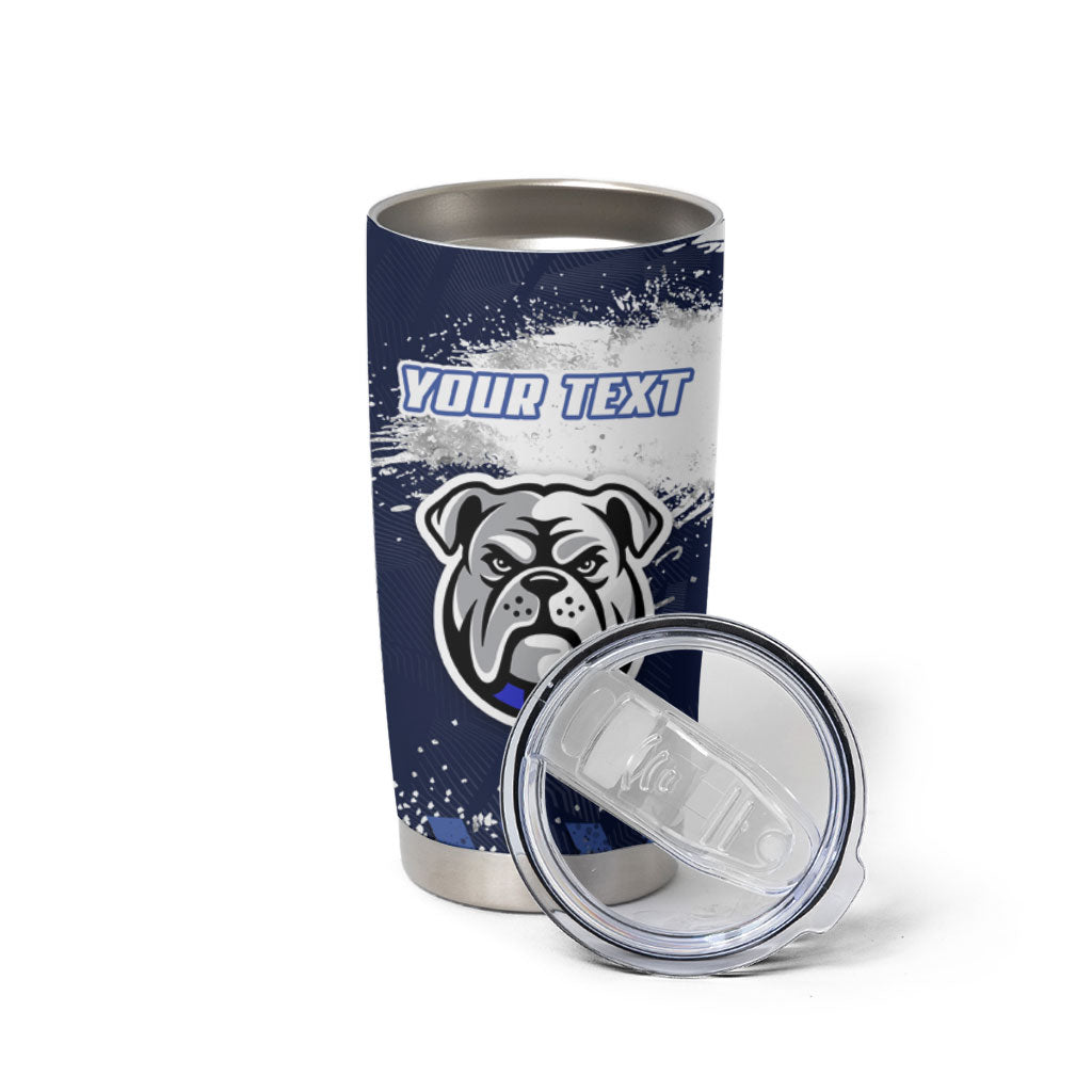 Personalised Canterbury-Bankstown Bulldogs Rugby Tumbler Cup Berries Mascot - Sporty Splash Art Style