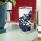 Personalised Canterbury-Bankstown Bulldogs Rugby Tumbler Cup Berries Mascot - Sporty Splash Art Style