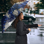 Personalised Canterbury-Bankstown Bulldogs Rugby Umbrella Berries Mascot - Sporty Splash Art Style