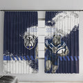 Personalised Canterbury-Bankstown Bulldogs Rugby Window Curtain Berries Mascot - Sporty Splash Art Style