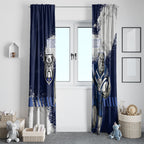 Personalised Canterbury-Bankstown Bulldogs Rugby Window Curtain Berries Mascot - Sporty Splash Art Style