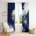 Personalised Canterbury-Bankstown Bulldogs Rugby Window Curtain Berries Mascot - Sporty Splash Art Style