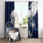 Personalised Canterbury-Bankstown Bulldogs Rugby Window Curtain Berries Mascot - Sporty Splash Art Style
