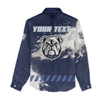 Personalised Canterbury-Bankstown Bulldogs Rugby Women Casual Shirt Berries Mascot - Sporty Splash Art Style