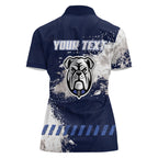 Personalised Canterbury-Bankstown Bulldogs Rugby Women Polo Shirt Berries Mascot - Sporty Splash Art Style