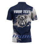 Personalised Canterbury-Bankstown Bulldogs Rugby Zipper Polo Shirt Berries Mascot - Sporty Splash Art Style