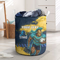 Personalised Gold Coast Titans Rugby Laundry Basket Titans Mascot - Sporty Splash Art Style
