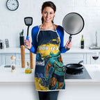 Personalised Gold Coast Titans Rugby Apron Titans Mascot - Sporty Splash Art Style