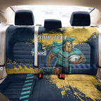 Personalised Gold Coast Titans Rugby Back Car Seat Cover Titans Mascot - Sporty Splash Art Style