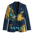 Personalised Gold Coast Titans Rugby Blazer Titans Mascot - Sporty Splash Art Style