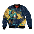 Personalised Gold Coast Titans Rugby Bomber Jacket Titans Mascot - Sporty Splash Art Style