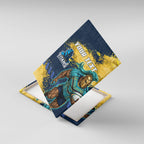 Personalised Gold Coast Titans Rugby Canvas Wall Art Titans Mascot - Sporty Splash Art Style