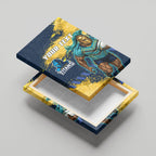 Personalised Gold Coast Titans Rugby Canvas Wall Art Titans Mascot - Sporty Splash Art Style