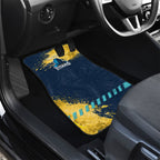 Personalised Gold Coast Titans Rugby Car Mats Titans Mascot - Sporty Splash Art Style