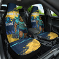 Personalised Gold Coast Titans Rugby Car Seat Cover Titans Mascot - Sporty Splash Art Style