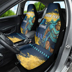 Personalised Gold Coast Titans Rugby Car Seat Cover Titans Mascot - Sporty Splash Art Style