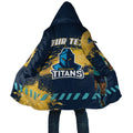 Personalised Gold Coast Titans Rugby Cloak Titans Mascot - Sporty Splash Art Style