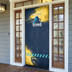 Personalised Gold Coast Titans Rugby Door Cover Titans Mascot - Sporty Splash Art Style
