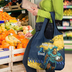 Personalised Gold Coast Titans Rugby Grocery Bag Titans Mascot - Sporty Splash Art Style