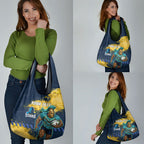 Personalised Gold Coast Titans Rugby Grocery Bag Titans Mascot - Sporty Splash Art Style
