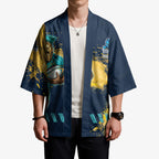 Personalised Gold Coast Titans Rugby Kimono Titans Mascot - Sporty Splash Art Style