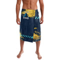 Personalised Gold Coast Titans Rugby Lavalava Titans Mascot - Sporty Splash Art Style