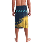 Personalised Gold Coast Titans Rugby Lavalava Titans Mascot - Sporty Splash Art Style