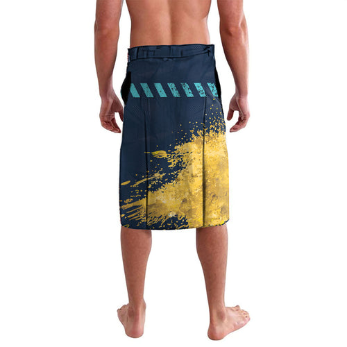 Personalised Gold Coast Titans Rugby Lavalava Titans Mascot - Sporty Splash Art Style