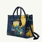 Personalised Gold Coast Titans Rugby Leather Bag Titans Mascot - Sporty Splash Art Style