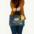 Personalised Gold Coast Titans Rugby Leather Bag Titans Mascot - Sporty Splash Art Style