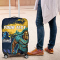 Personalised Gold Coast Titans Rugby Luggage Cover Titans Mascot - Sporty Splash Art Style