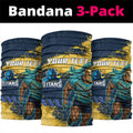 Personalised Gold Coast Titans Rugby Neck Gaiter Titans Mascot - Sporty Splash Art Style