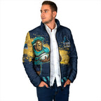 Personalised Gold Coast Titans Rugby Padded Jacket Titans Mascot - Sporty Splash Art Style